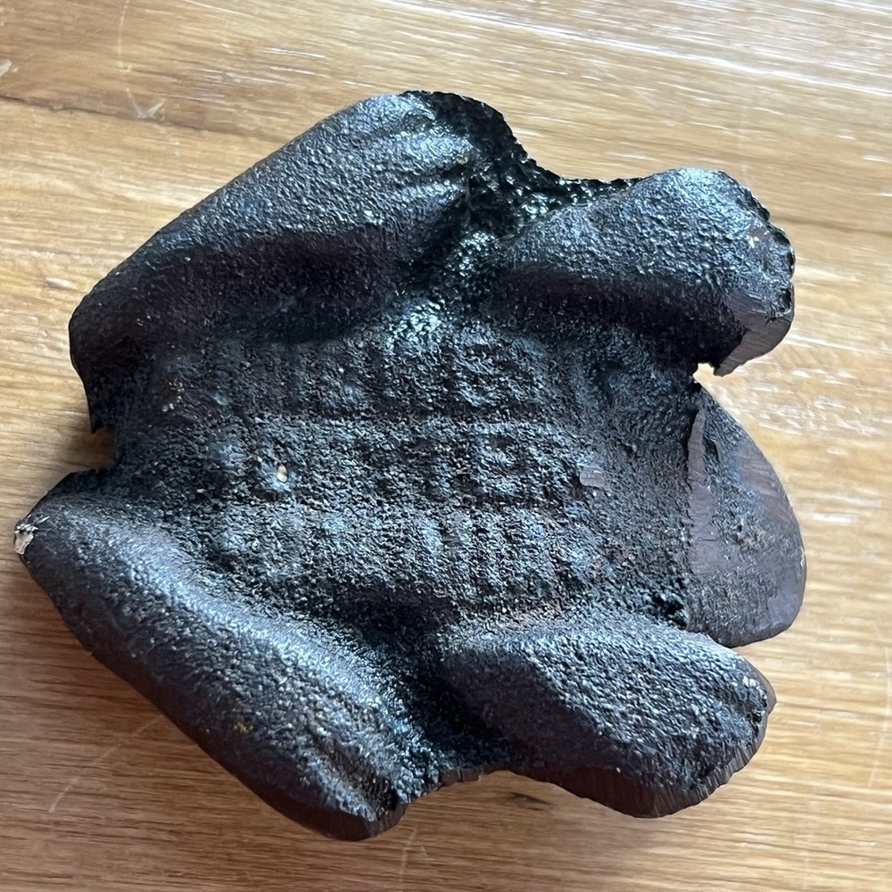 Antique Cast Iron Frog Paperweight Figure MCM Dexter Midwest Omaha Nebraska NE - Picture 6 of 7